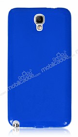 Samsung N7500 Galaxy Note 3 Neo Mavi Silikon Klf