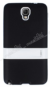 Samsung N7500 Galaxy Note 3 Neo Standl Siyah Silikon Klf