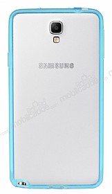 Samsung N7500 Galaxy Note 3 Neo Yeil Silikon Kenarl effaf Rubber Klf
