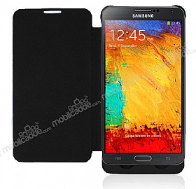 Samsung N9000 Galaxy Note 3 Bataryal Kapakl Siyah Klf