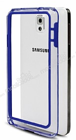Samsung N9000 Galaxy Note 3 Bumper Mavi ereve Klf