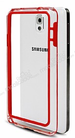 Samsung N9000 Galaxy Note 3 Bumper ereve Krmz Klf