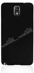 Samsung N9000 Galaxy Note 3 Sert Mat Siyah Rubber Klf