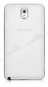 Samsung N9000 Galaxy Note 3 Ultra nce effaf Beyaz Silikon Klf