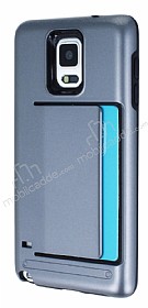 Samsung N9100 Galaxy Note 4 Kartlkl Ultra Koruma Silver Klf