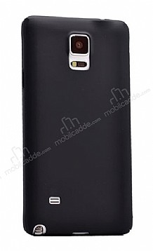 Samsung N9100 Galaxy Note 4 Mat Siyah Silikon Klf