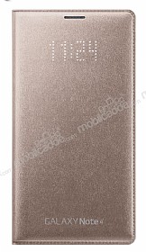 Samsung N9100 Galaxy Note 4 Orjinal LED Cover Gold Klf