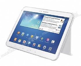 Samsung P5220 Galaxy Tab 3 10.1 Orjinal Standl Book Cover Beyaz Klf