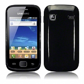 Samsung S5660 Galaxy Gio Siyah Sert Parlak Klf