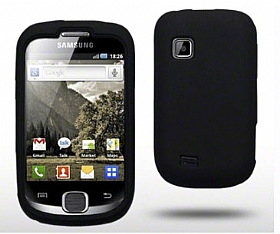 Samsung S5670 Galaxy Fit Siyah Silikon Klf