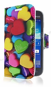 Samsung s7270 Galaxy Ace 3 Kalp Desenli Czdanl Yan Kapakl Klf