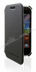 Samsung S7500 Galaxy Ace Plus nce Yan Kapakl Siyah Klf