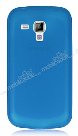Samsung S7562 / S7560 / S7580 Ultra nce Mavi Rubber Klf