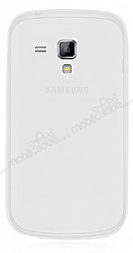 Samsung S7562 / S7560 / S7580 Ultra nce effaf Beyaz Rubber Klf