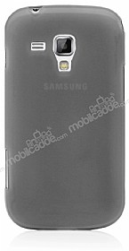 Samsung S7562 / S7560 / S7580 Ultra nce effaf Siyah Silikon Klf