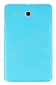 Samsung T560 Galaxy Tab E effaf Mavi Silikon Klf