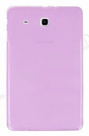 Samsung T560 Galaxy Tab E effaf Pembe Silikon Klf