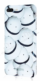Santa Barbara Element iPhone 7 Plus / 8 Plus Desenli Beyaz Silikon Klf