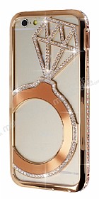 Shengo iPhone 6 Plus / 6S Plus Tekta Tal Metal Rose Gold Klf