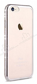Shengo iPhone 7 / 8 Tal Kenarl Silver Silikon Klf