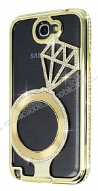 Shengo Samsung N7100 Galaxy Note 2 Tekta Tal Metal Gold Klf