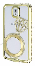 Shengo Samsung N9000 Galaxy Note 3 Tekta Tal Metal Gold Klf