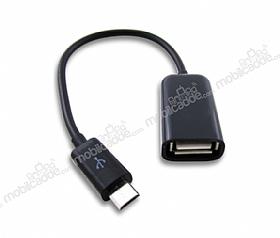 Siyah Micro USB - Dii USB Girii Dntrc