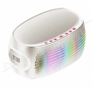 Soaiy K1 Beyaz Bluetooth Speaker Hoparlr