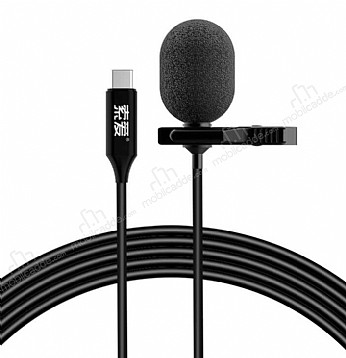 Soaiy MK3 Type-C Canl Yayn Yaka Mikrofonu