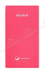 Sony CP-V5A Orjinal 5000 mAh Powerbank Pembe Yedek Batarya