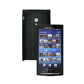 Sony Ericsson Xperia X10 Siyah Delikli Klf