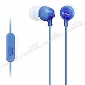 Sony Orjinal MDR-EX15AP Mikrofonlu Kulakii Mavi Kulaklk