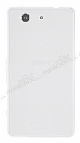 Sony Xperia Z3 Compact effaf Beyaz Silikon Klf
