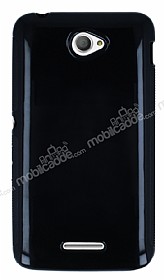 Sony Xperia E4 Siyah Silikon Klf