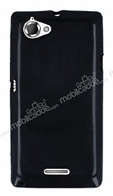 Sony Xperia L Siyah Silikon Klf