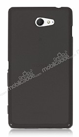 Sony Xperia M2 effaf Siyah Silikon Klf
