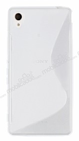 Sony Xperia M4 Aqua Desenli effaf Silikon Klf