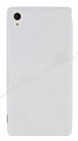 Sony Xperia M4 Aqua effaf Beyaz Silikon Klf