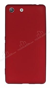 Sony Xperia M5 Mat Krmz Silikon Klf