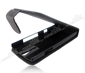 Sony Xperia S Kapakl Siyah Deri Klf