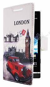 Sony Xperia S London Czdanl Yan Kapakl Klf