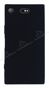 Sony Xperia XZ1 Compact Mat Siyah Silikon Klf