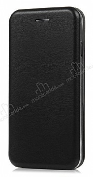 Sony Xperia XZ1 Curve Manyetik Kapakl Siyah Deri Klf