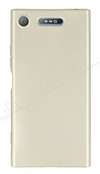Sony Xperia XZ1 Mat Gold Silikon Klf