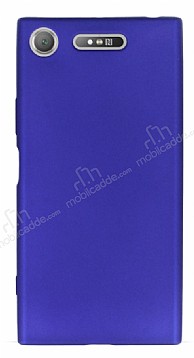 Sony Xperia XZ1 Mat Lacivert Silikon Klf