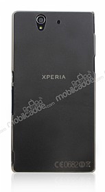 Sony Xperia Z nce effaf Siyah Rubber Klf