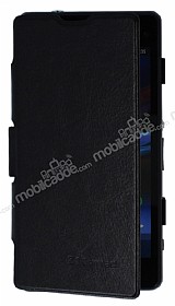 Sony Xperia Z1 Compact Standl Bataryal Siyah Klf