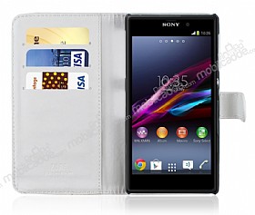 Sony Xperia Z1 Czdanl Beyaz Klf