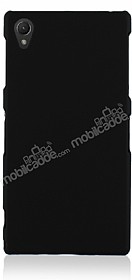 Sony Xperia Z1 Sert Mat Siyah Rubber Klf