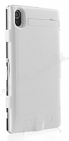 Sony Xperia Z1 Standl Bataryal Beyaz Klf